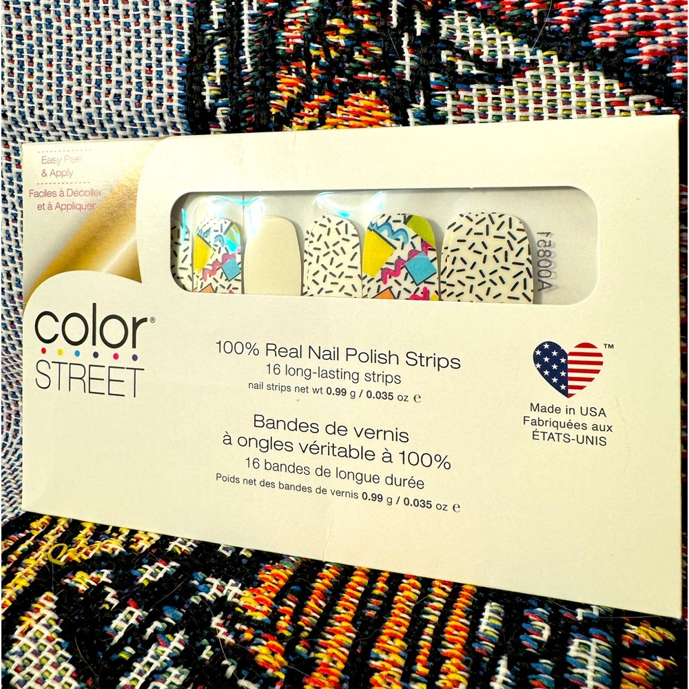 Color Street Totally Rad nail polish strips.